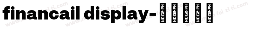 financail display字体转换